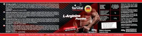 Fairvital L-Arginina Polvere 400 g pura vegana