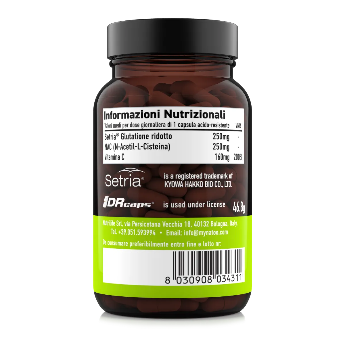 Natoo Essentials Glutatione Complex 60 capsule Setria