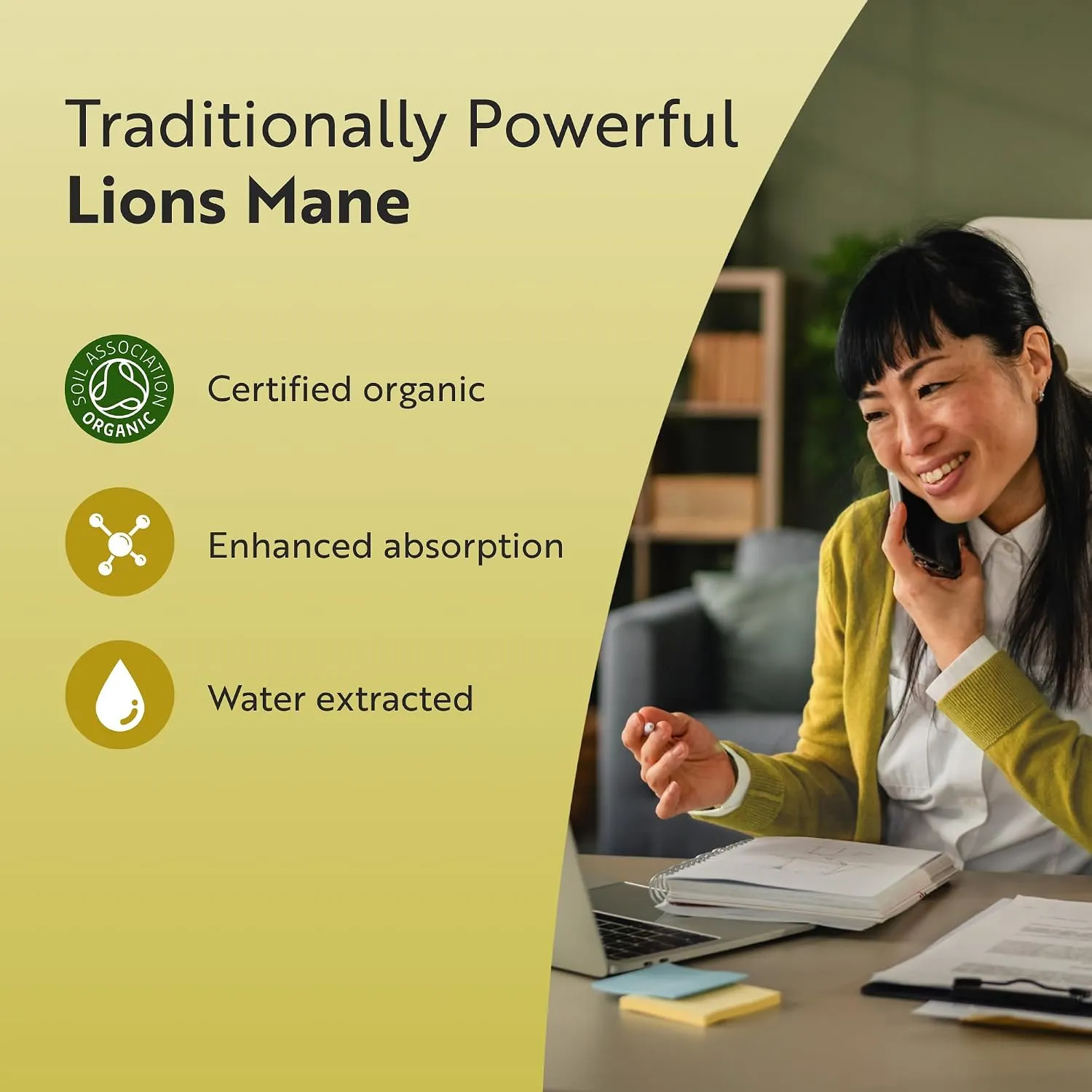 Nutravita Lion's Mane integratore 75 capsule biologico 1500mg