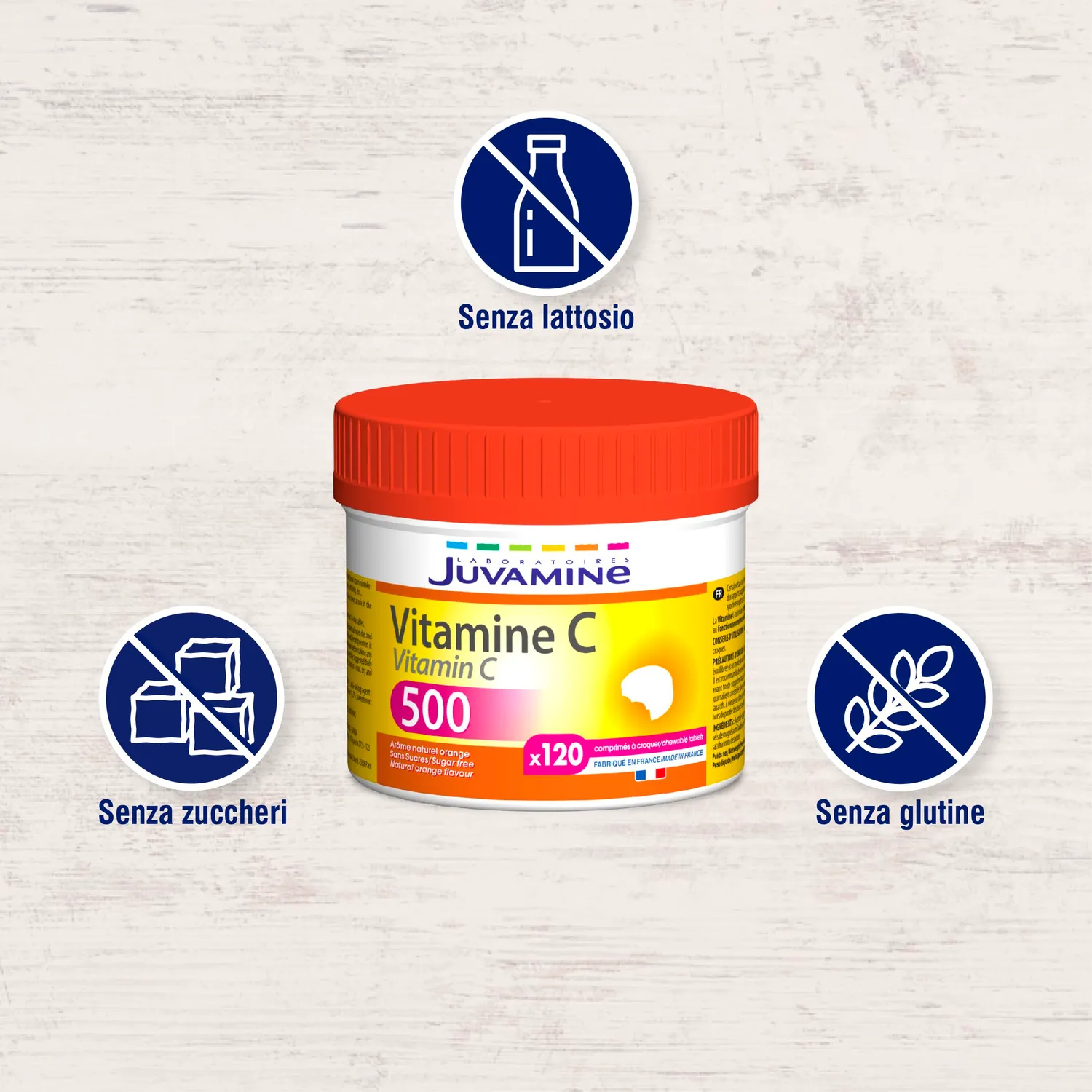Juvamine Vitamina C 500 Compresse 120 cpr immunità