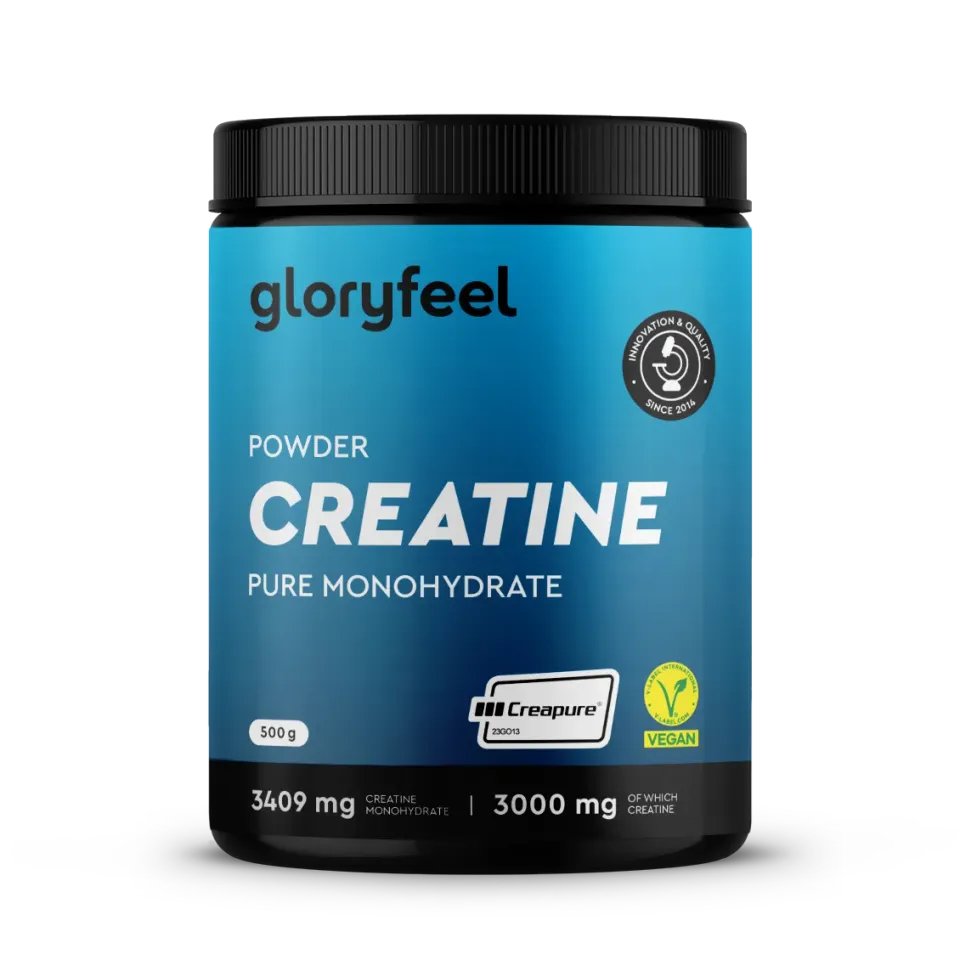 gloryfeel Creatina Creapure polvere monoidrato pura senza lattosio
