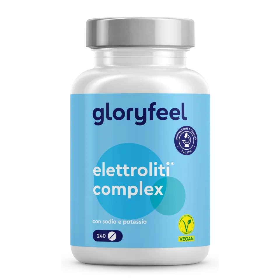 gloryfeel Elettroliti compresse 240 pezzi scorta 4 mesi