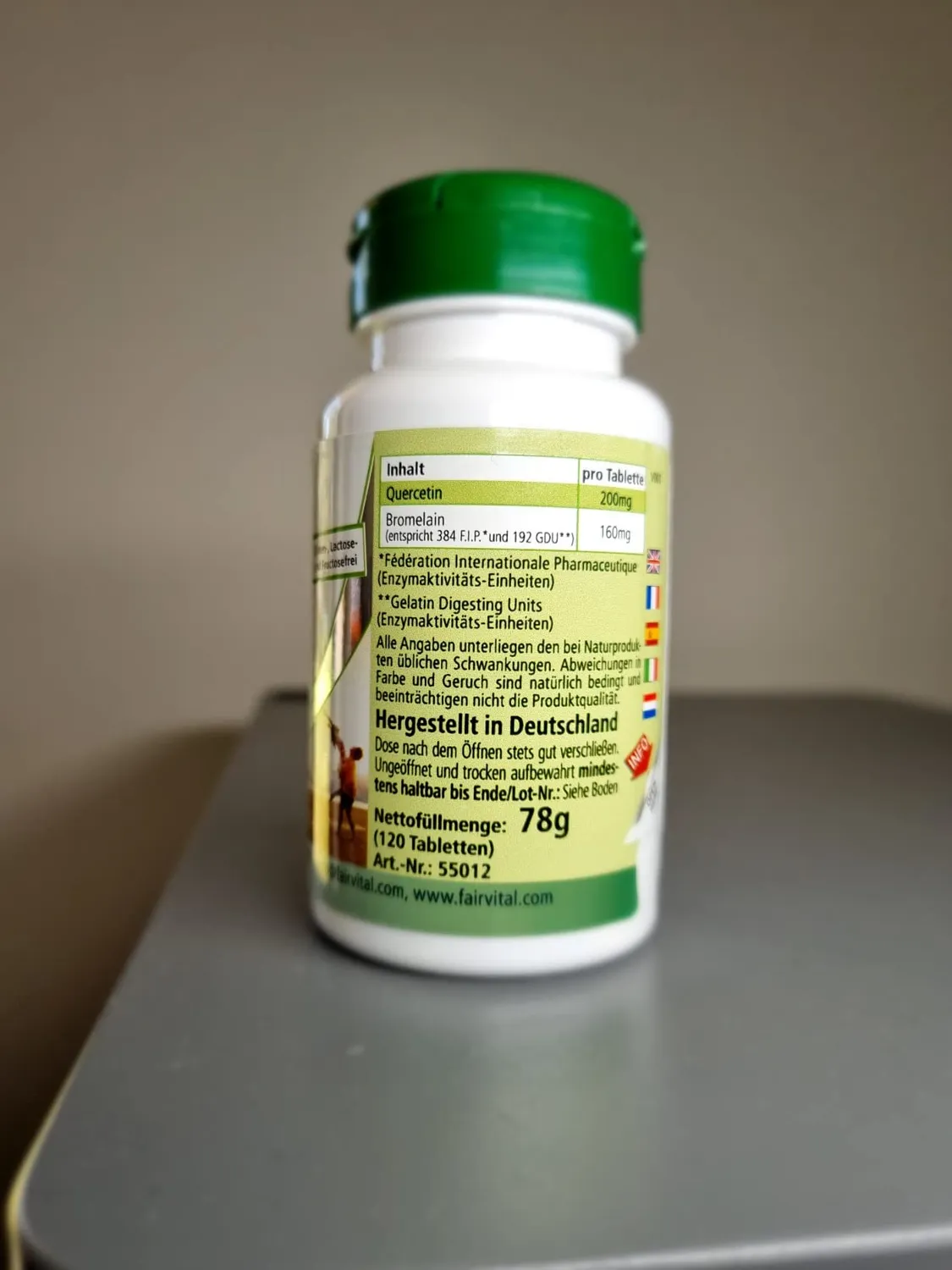 Fairvital Quercetina più Bromelina compresse 120 pz vegane