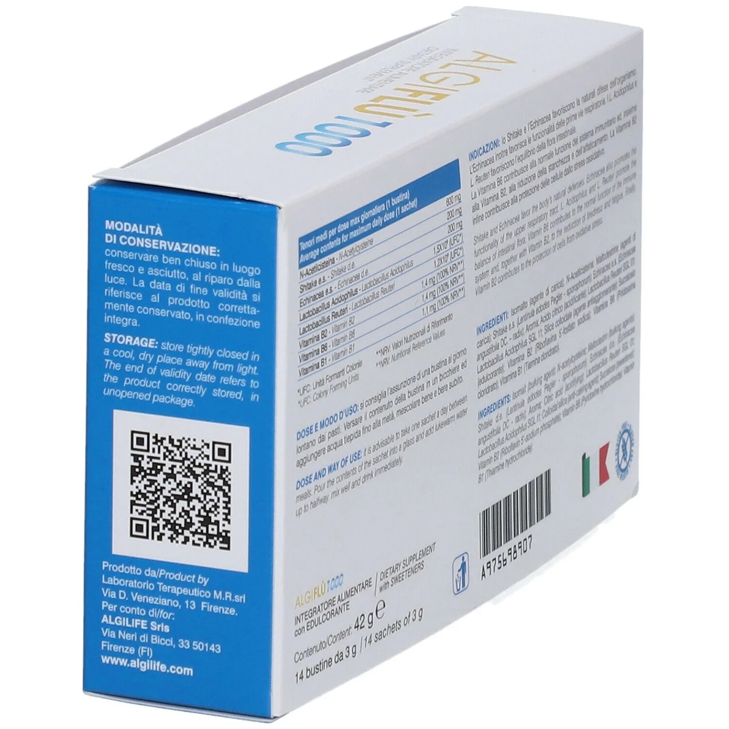 Algilife AlgiFlu 1000 Integratore Bustine NAC Vitamina B