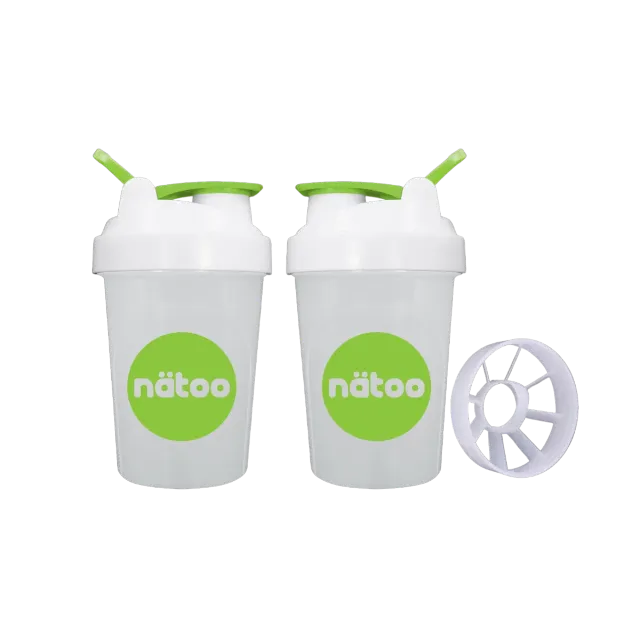 Natoo Shaker flip shaker proteine bianco 500 ml