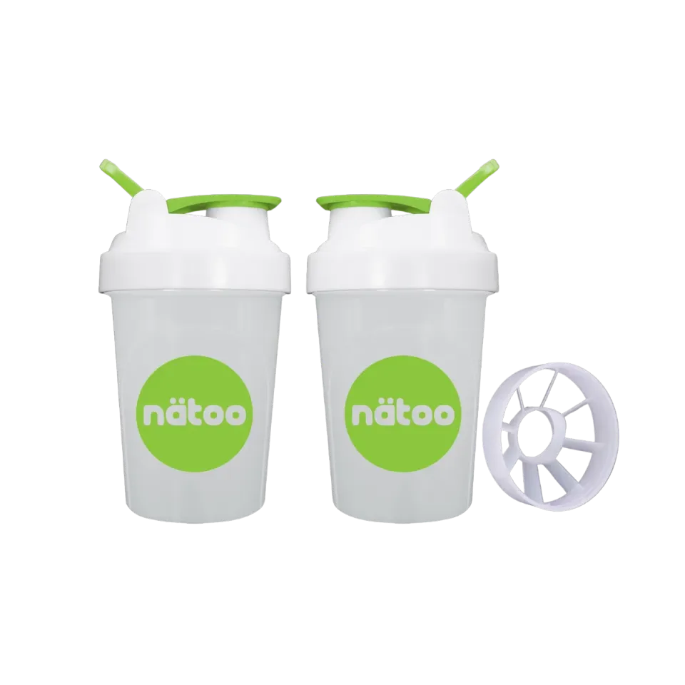 Natoo Shaker flip shaker proteine bianco 500 ml