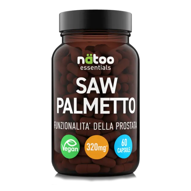 Natoo Essentials Saw Palmetto integratore 60 capsule prostata