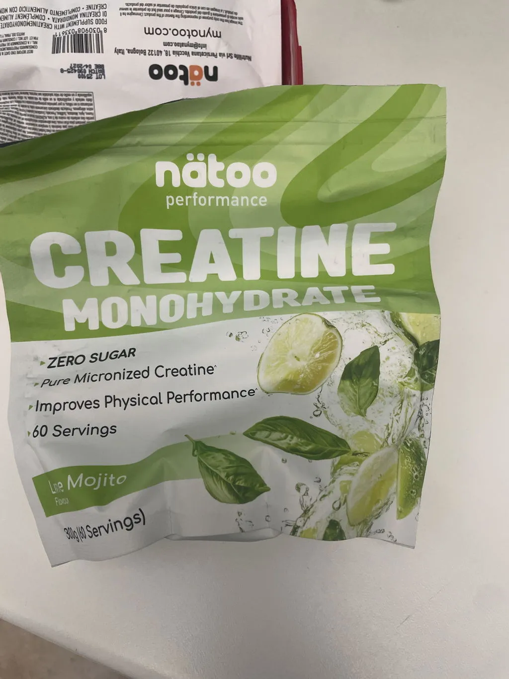 Natoo Performance Creatina Monoidrato polvere 300g blue raspberry