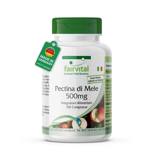 Fairvital Pectina di Mela 500mg 100 compresse fibre