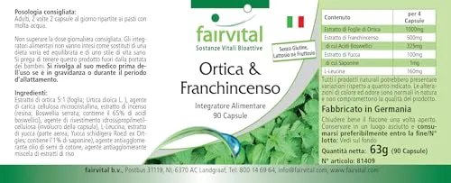 Fairvital Ortica Boswellia Capsule 90 pz Alto Dosaggio