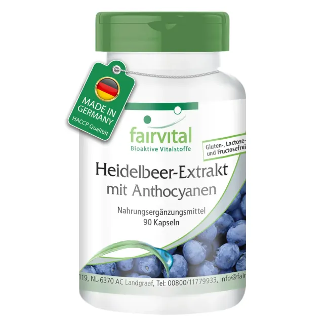 Fairvital Mirtillo estratto capsule 90 capsule 25% antociani