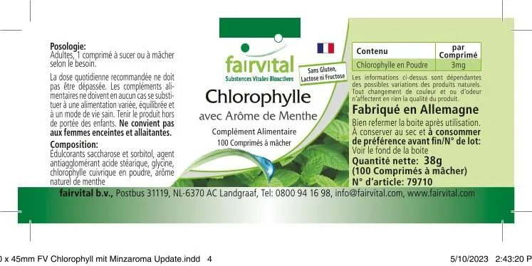Fairvital Clorofilla Menta Compresse 100 alito