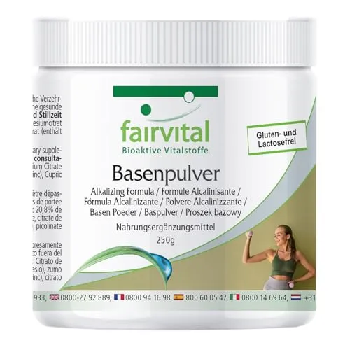 Fairvital Polvere Alcalina Limone Minerali 250 g Vegana