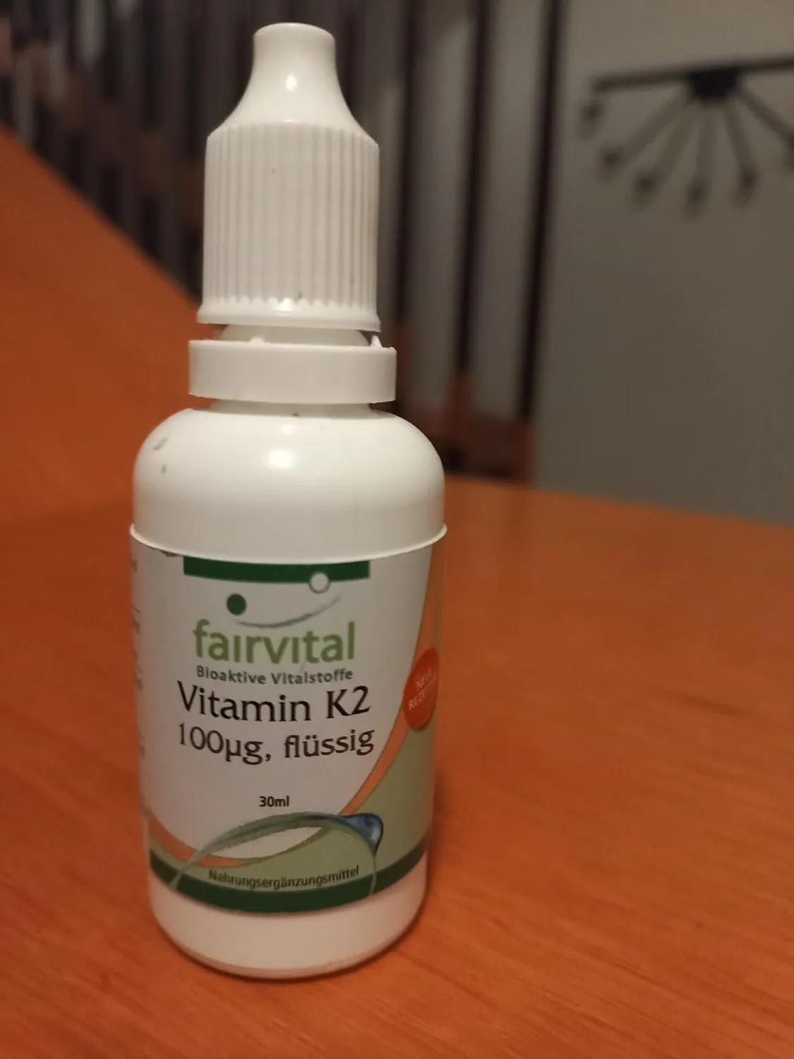 Fairvital Vitamina K2 MK-7 Gocce 30 ml vegana ossa