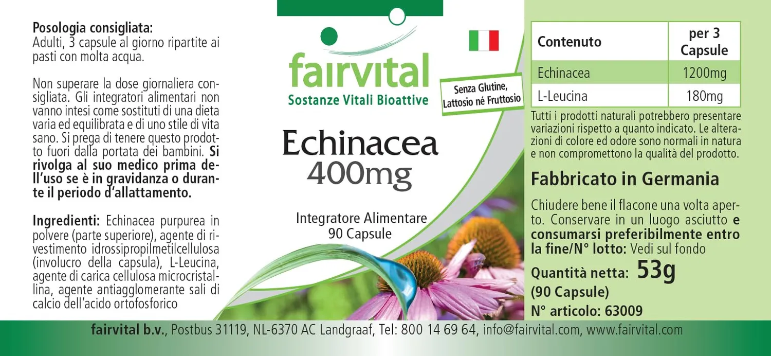 Fairvital Echinacea 400 mg capsule 90 capsule purpurea