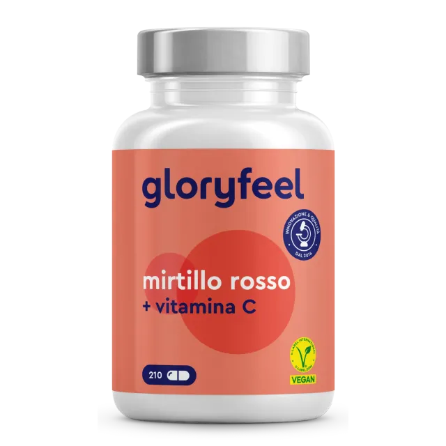 gloryfeel Cranberry + Vitamina C Capsule 210 pezzi Vie Urinarie