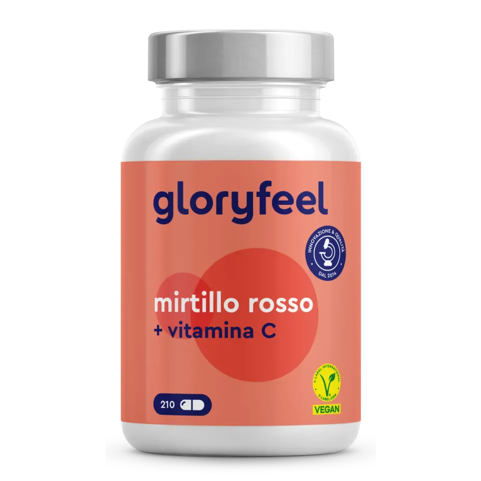 gloryfeel Cranberry + Vitamina C Capsule 210 pezzi Vie Urinarie