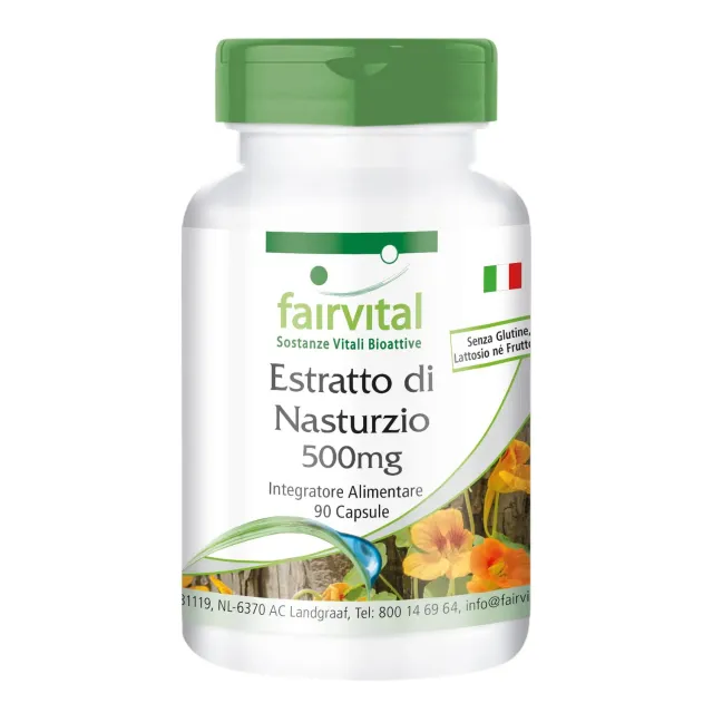 Fairvital Estratto Nasturzio 500 mg capsule 90 alto dosaggio