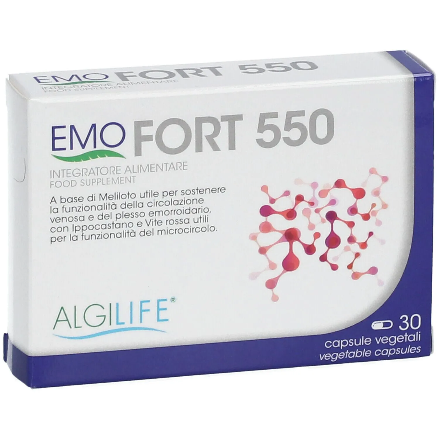 Algilife EmoFort 550 integratore 30 capsule vene