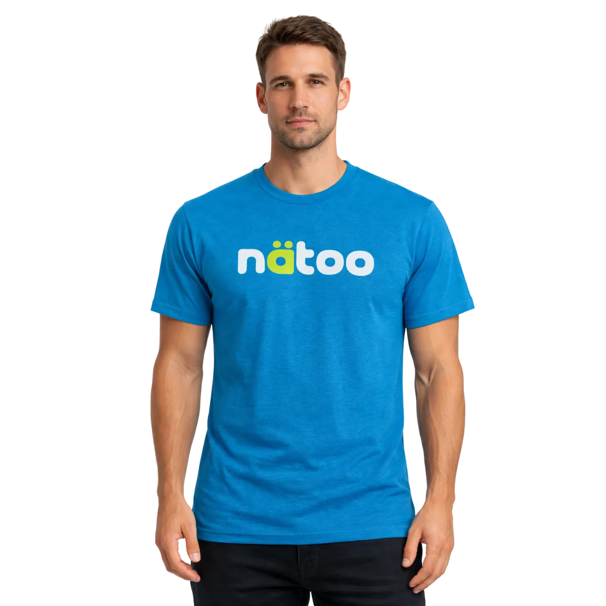 Natoo T-shirt uomo cotone nero S