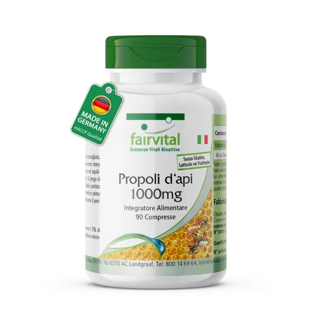 Fairvital Propoli Api 1000 mg Compresse 90 resina