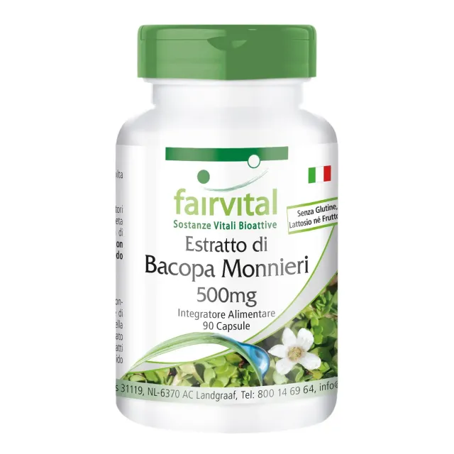 Fairvital Bacopa Monnieri 500 mg Capsule 90 pz Vegane