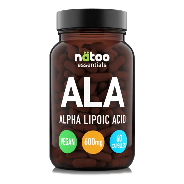 NATOO Acido Alfa Lipoico ALA 600mg 60 capsule vegane