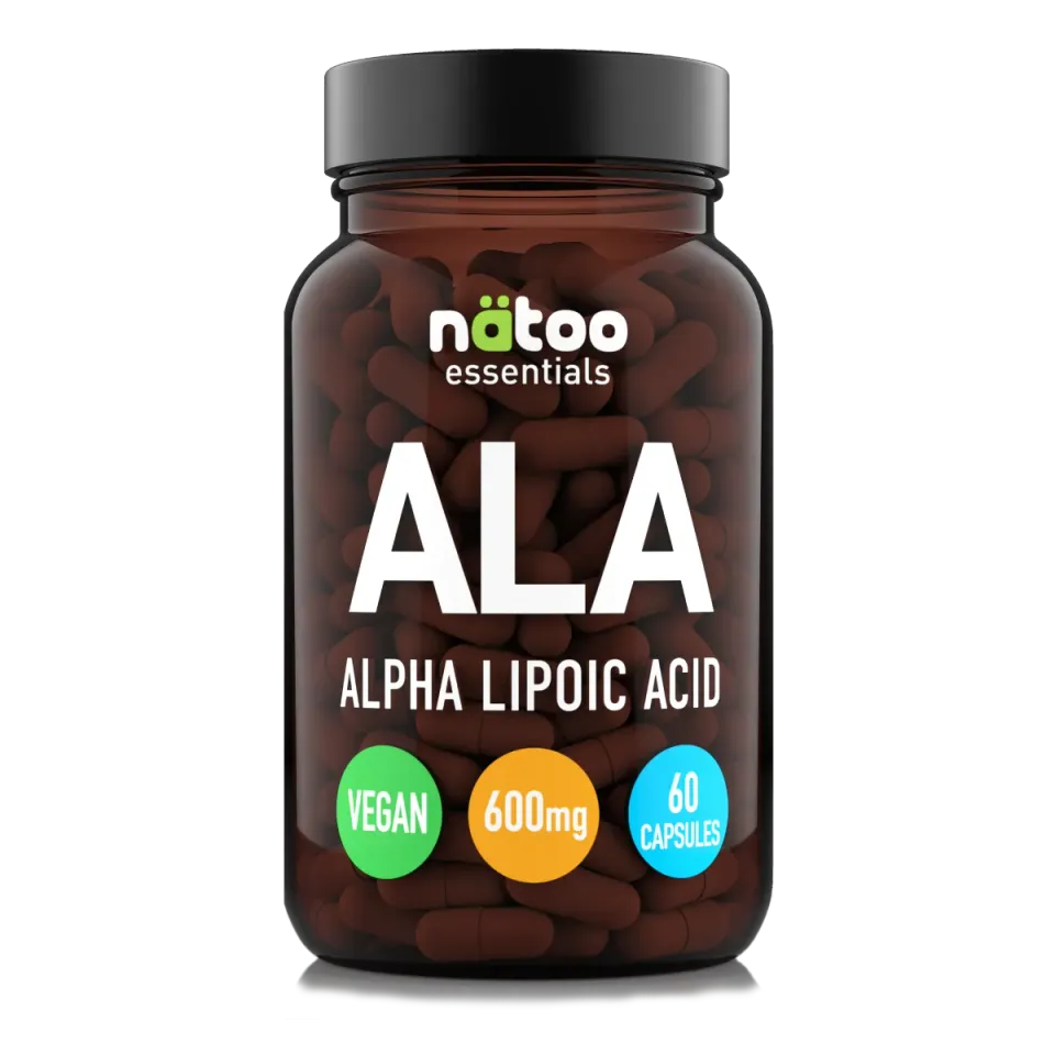NATOO Acido Alfa Lipoico ALA 600mg 60 capsule vegane