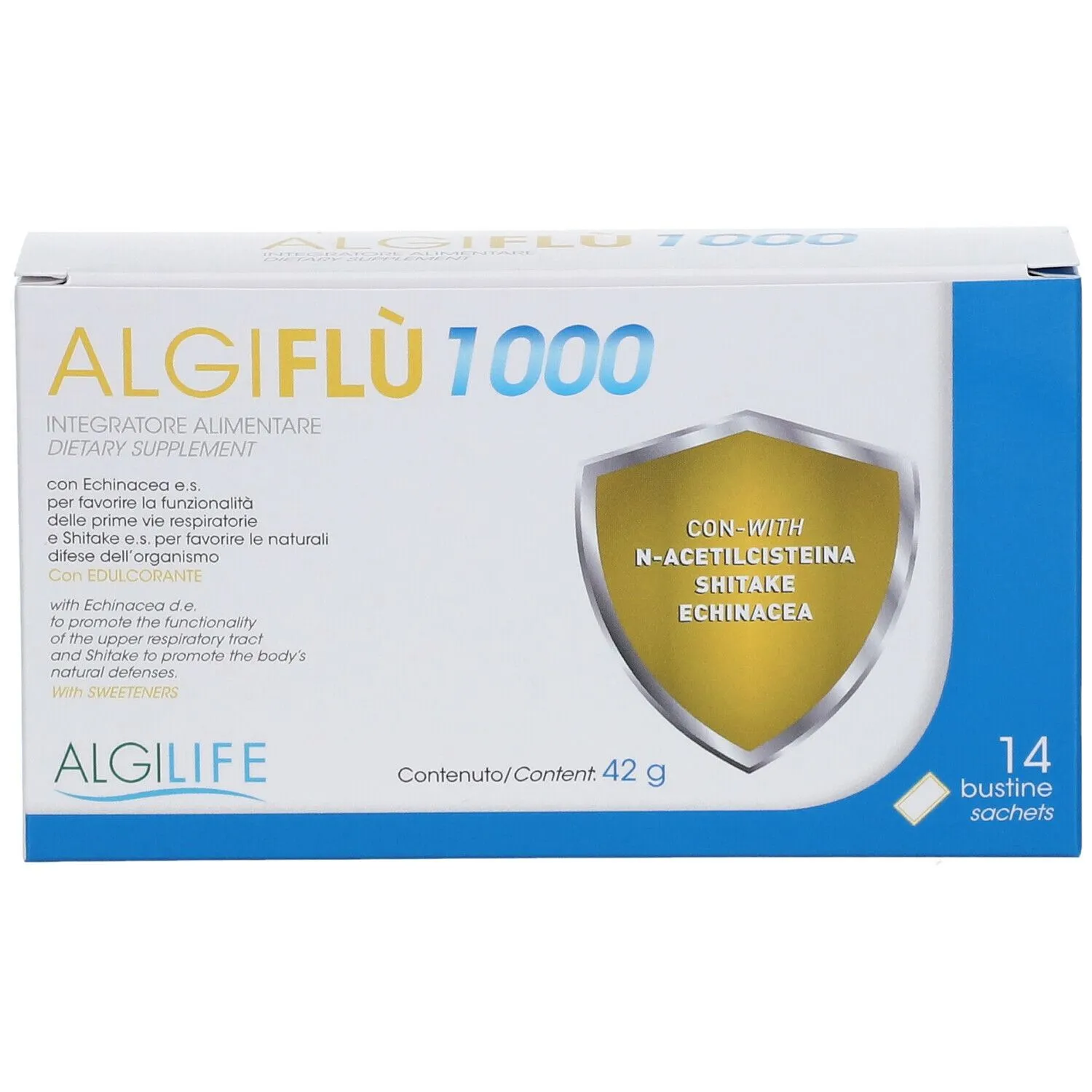 Algilife AlgiFlu 1000 Integratore Bustine NAC Vitamina B