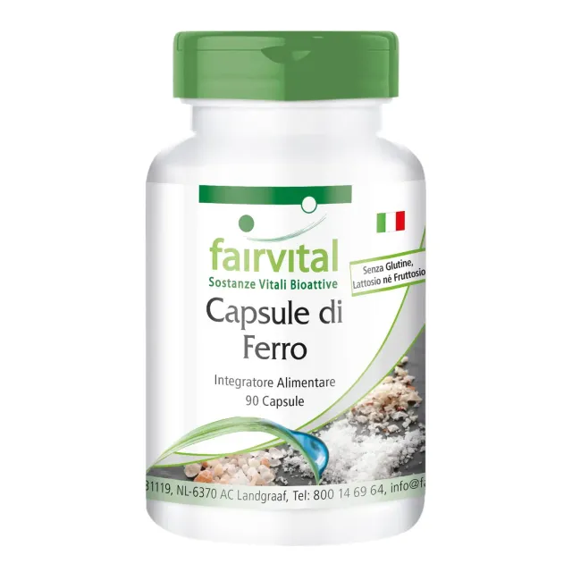 Fairvital Ferro con Vitamina C 90 capsule vegane