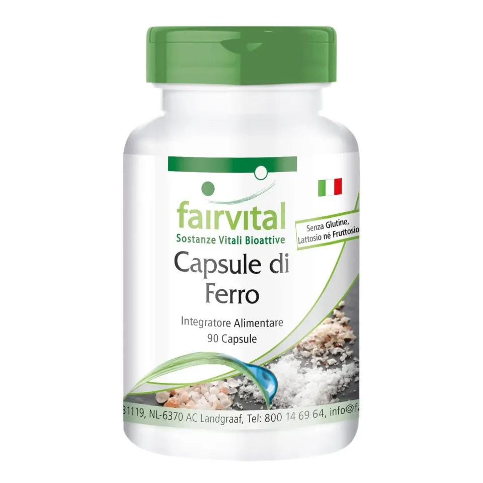 Fairvital Ferro con Vitamina C 90 capsule vegane