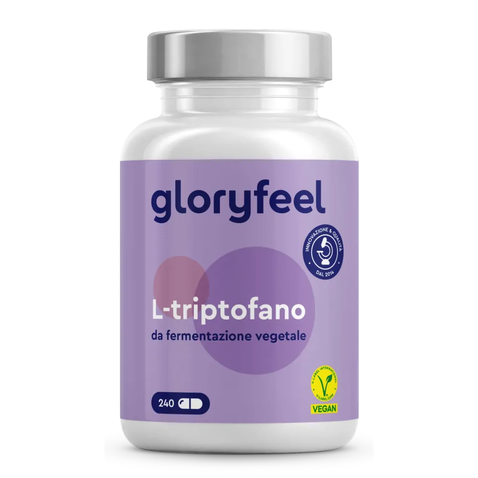 Gloryfeel L-Triptofano capsule amminoacidi relax