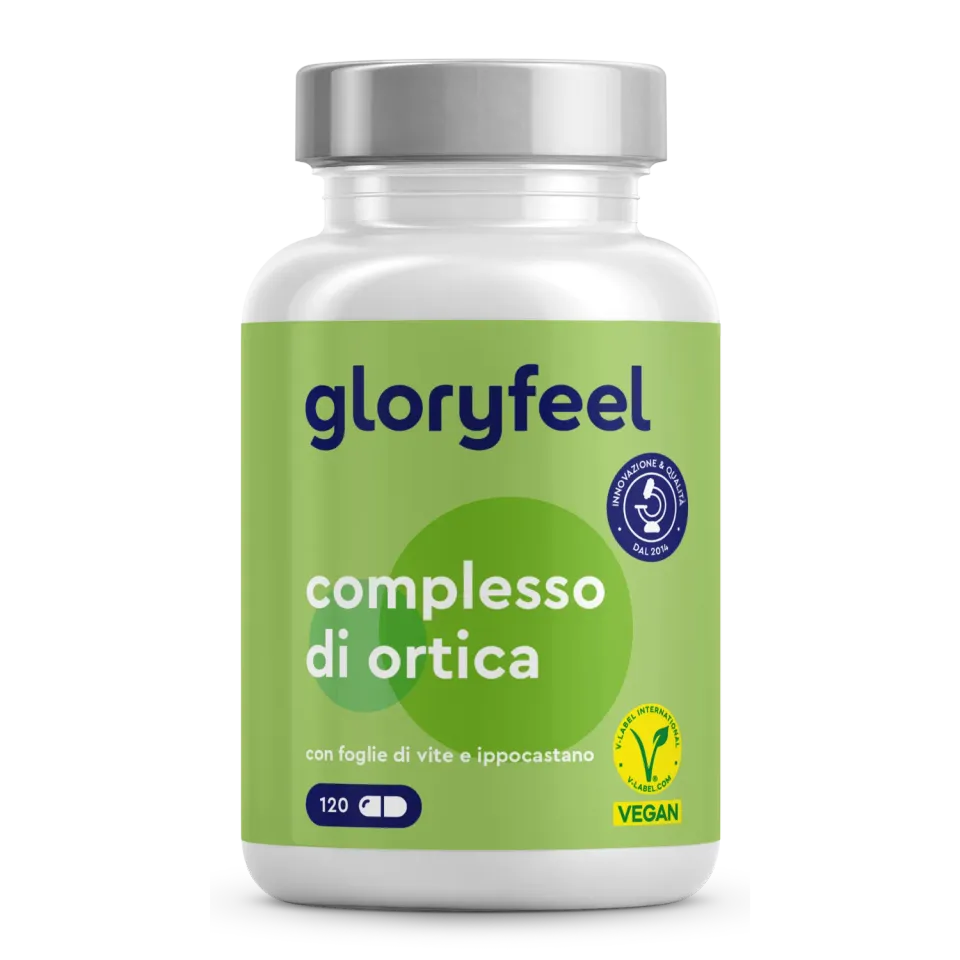 gloryfeel Ortica capsule estratto foglie vite rossa