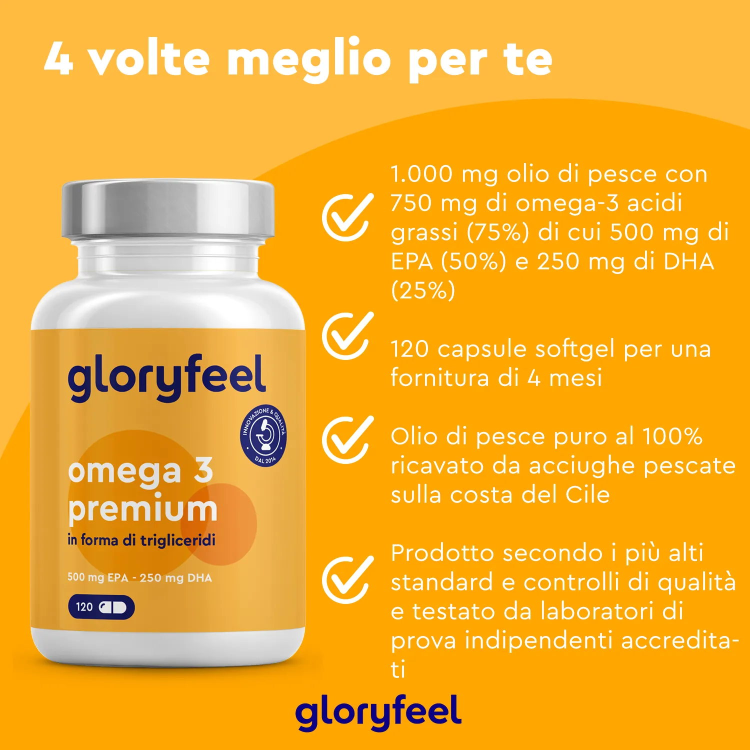 gloryfeel Omega 3 Premium capsule EPA DHA