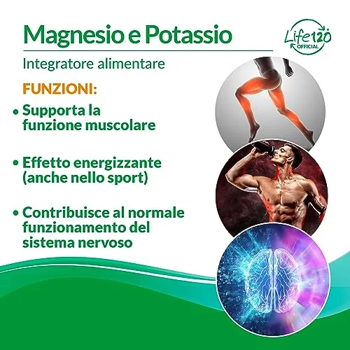 Life 120 Magnesio e Potassio bustine 3 confezioni stanchezza