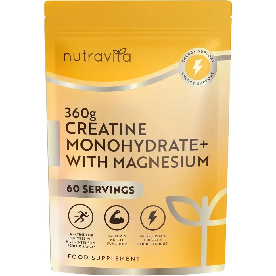 Nutravita Creatina Monoidrato con Magnesio in polvere 360 g