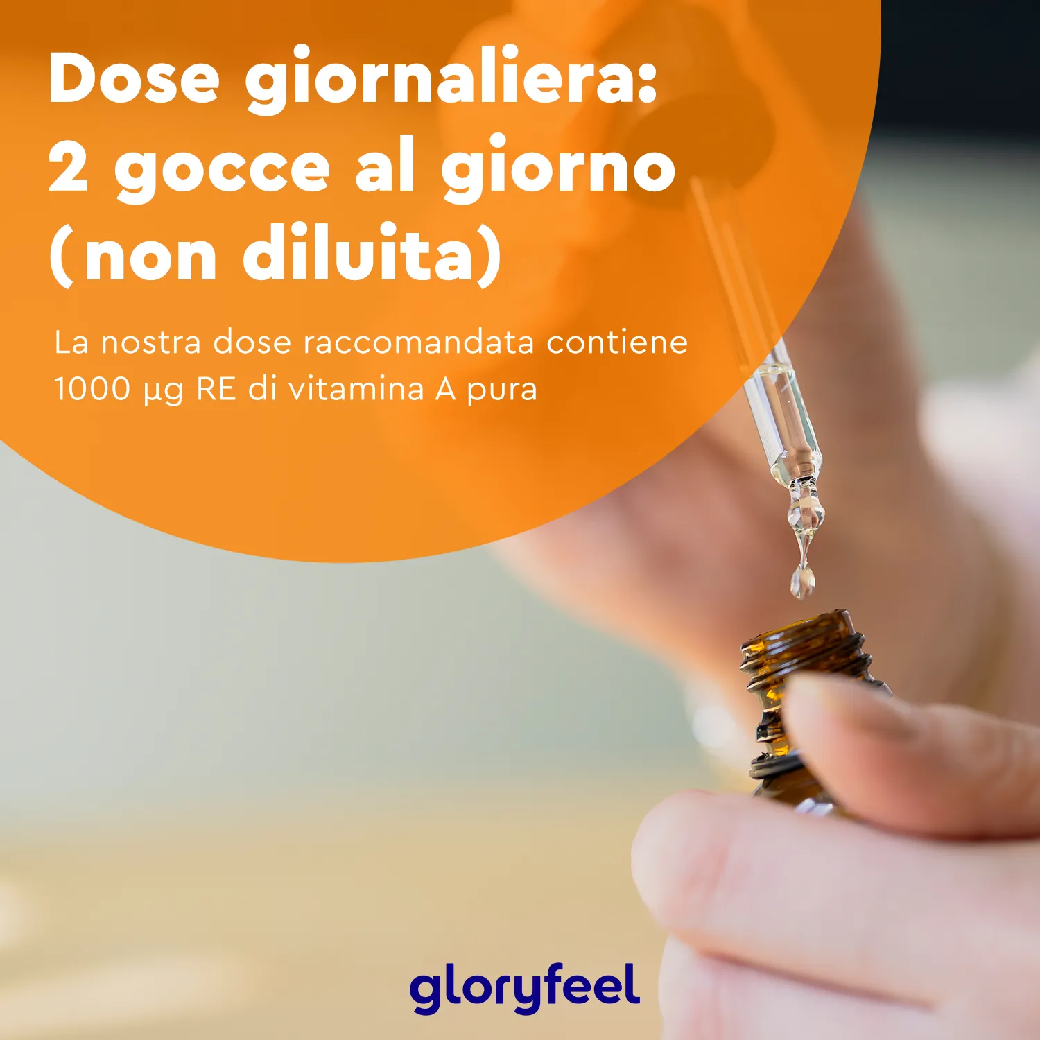 gloryfeel Vitamina A gocce 50 ml vegane
