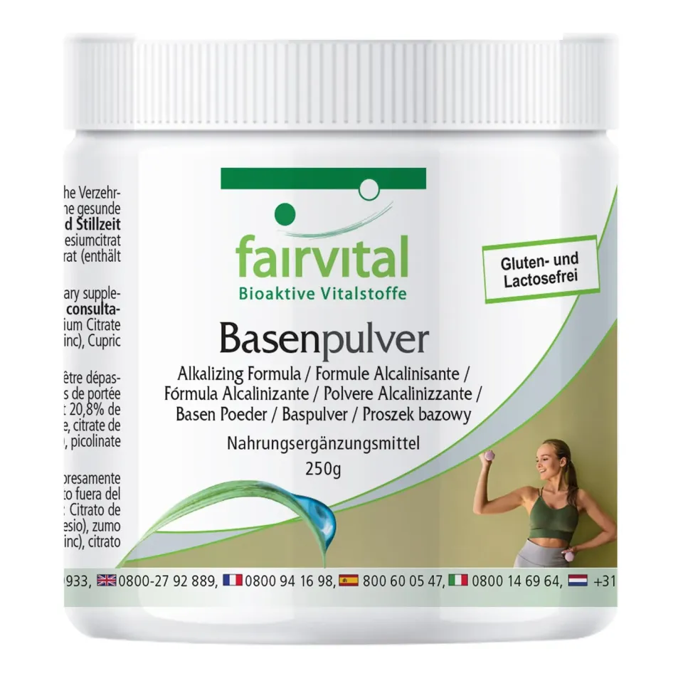 Fairvital Polvere Alcalina Limone Minerali 250 g Vegana