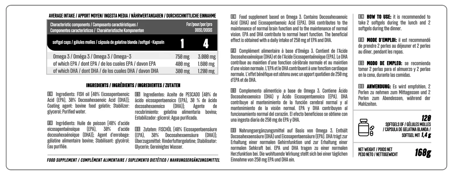 Life 120 Omega 3 Life integratore 120 perle EPA DHA