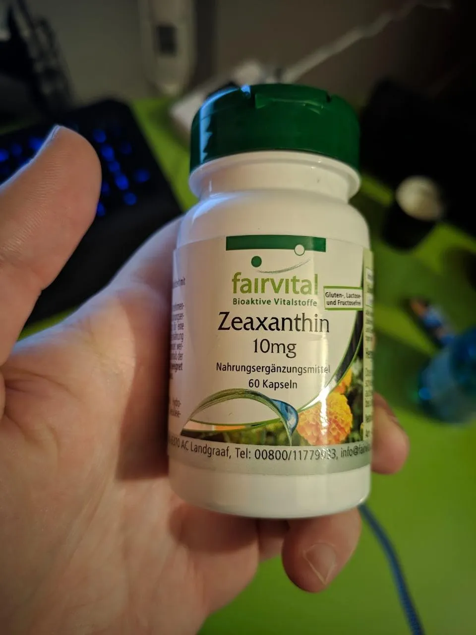 Fairvital Zeaxantina 10 mg capsule 60 pezzi alto dosaggio