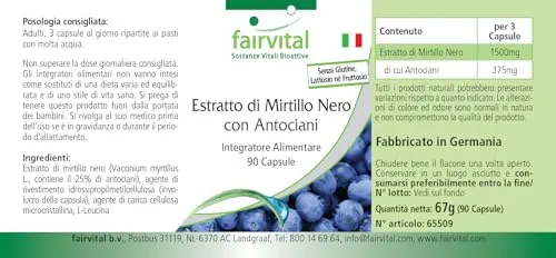 Fairvital Mirtillo estratto capsule 90 capsule 25% antociani