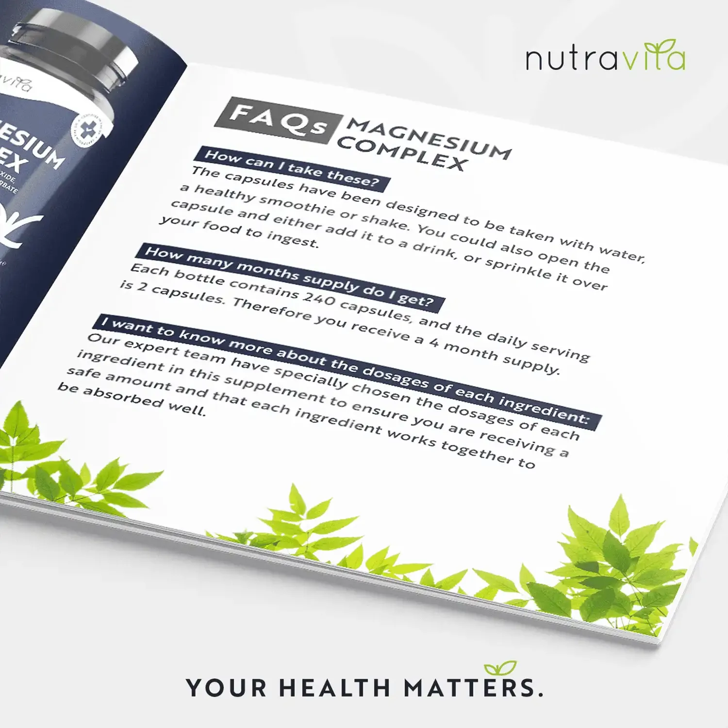 Nutravita Complesso Magnesio capsule 240 5 forme 400 mg