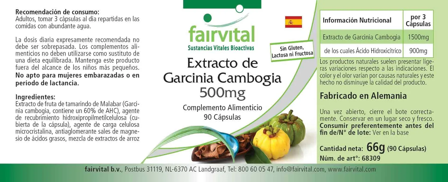 Fairvital Garcinia Cambogia capsule 90 pezzi 60% HCA
