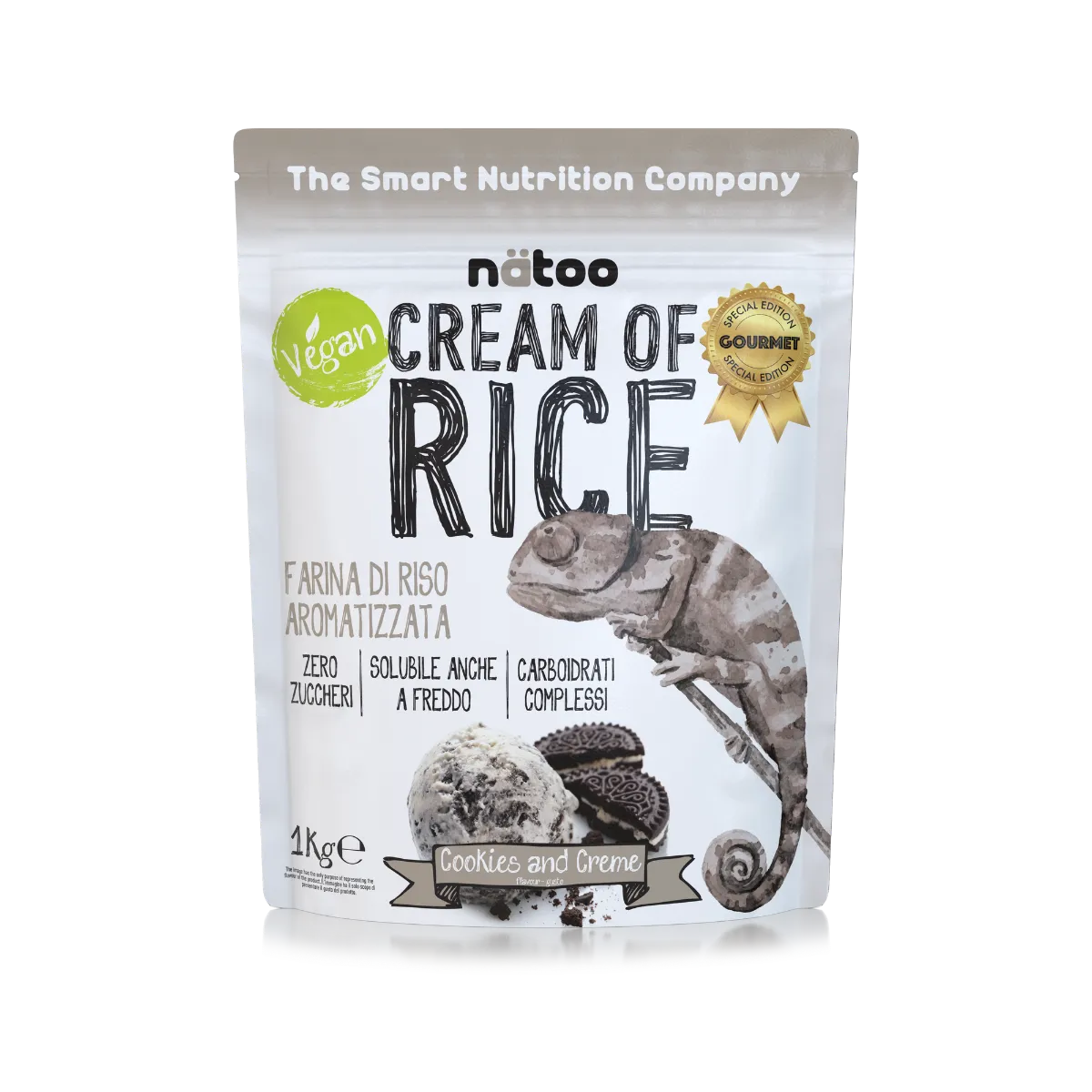 Natoo Crema di Riso aromatizzata Chocolate Brownie pre workout