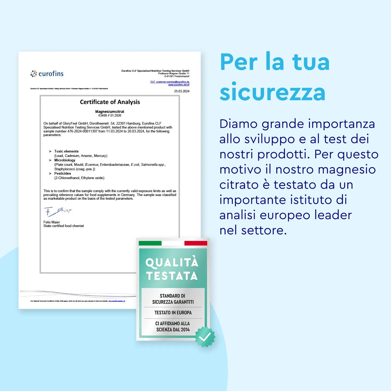Gloryfeel Magnesio Dicitrato capsule minerali