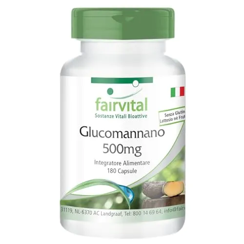 Fairvital Glucomannano 3000 mg capsule 180 pz alto dosaggio