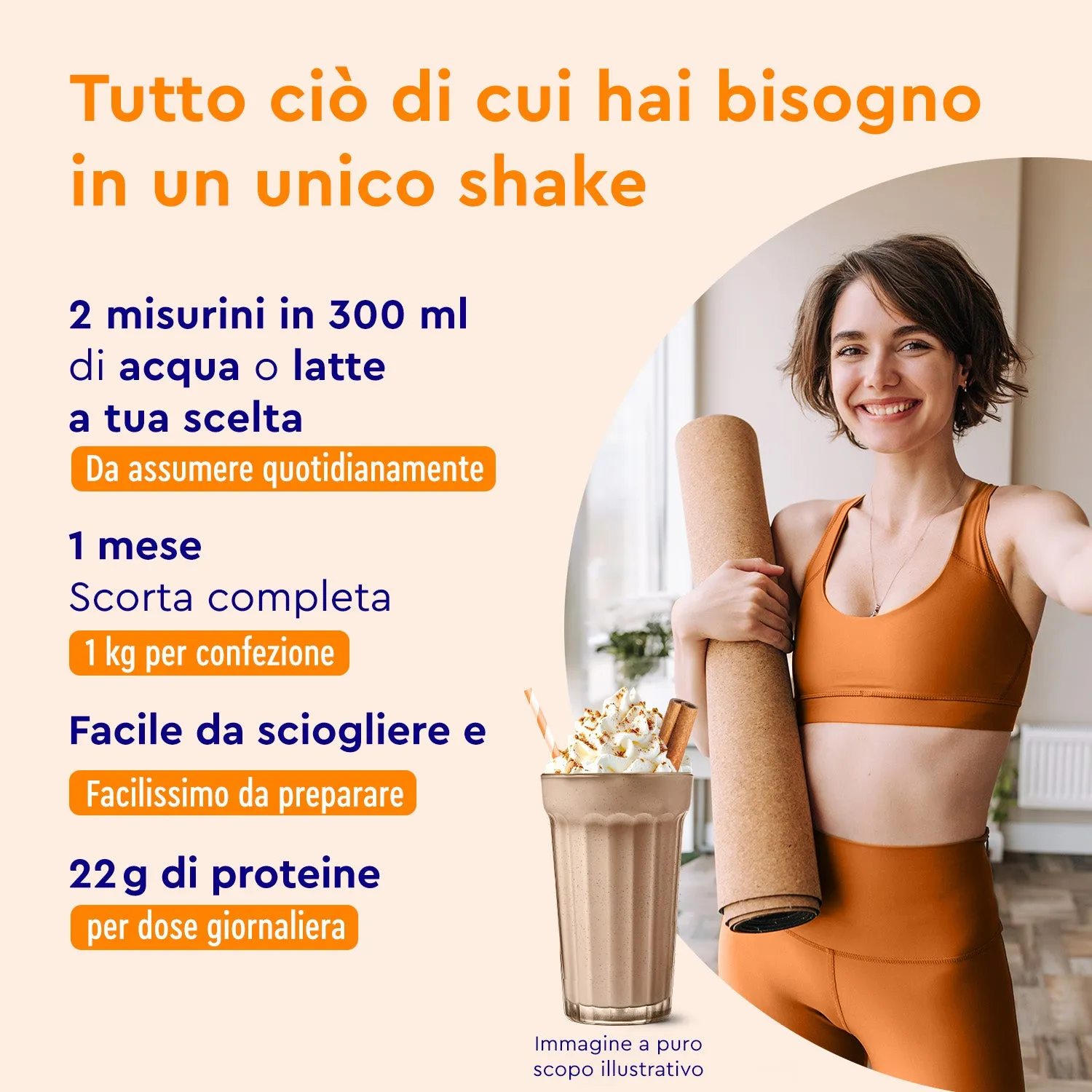 gloryfeel Proteine Vegane Cannella polvere 22g proteine