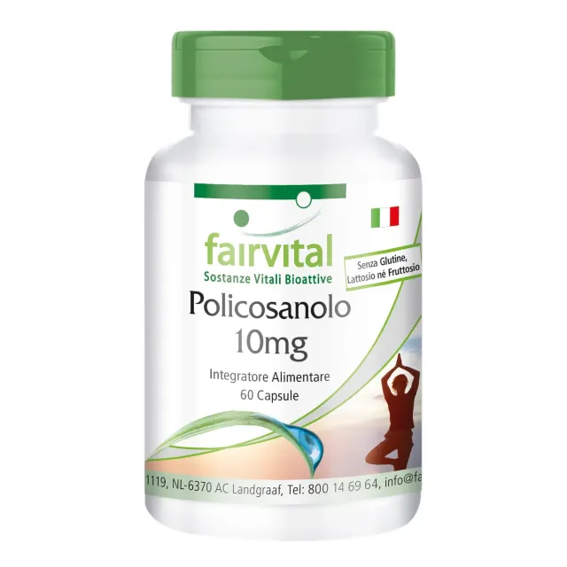 Fairvital Policosanolo capsule 60 pz 10 mg canna zucchero