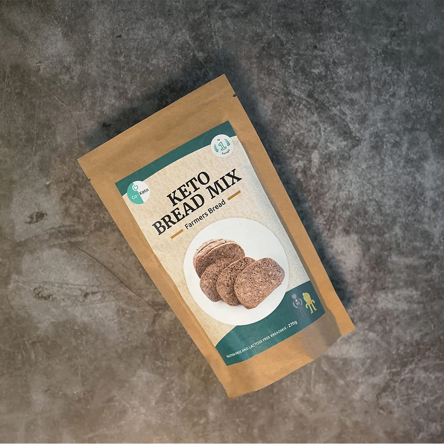 Go-Keto Farmers Bread miscela pane keto 3x270g senza glutine