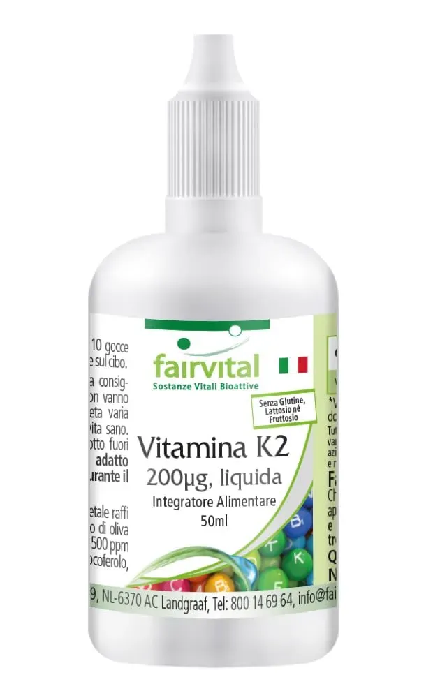 Fairvital Vitamina K2 MK-7 gocce 50 ml 200 mcg